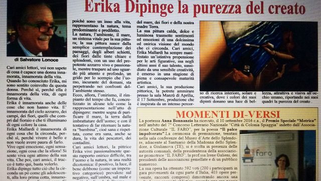 Erika dipinge la purezza del creato by Salvatore Lo Noce